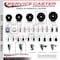 Service Caster 5'' Phenolic Wheel Swivel Bolt Hole Caster Set with 2 Posi Lock Brakes, 4PK SCC-BH20S514-PHS-PLB-2-S-2 - alternate 2